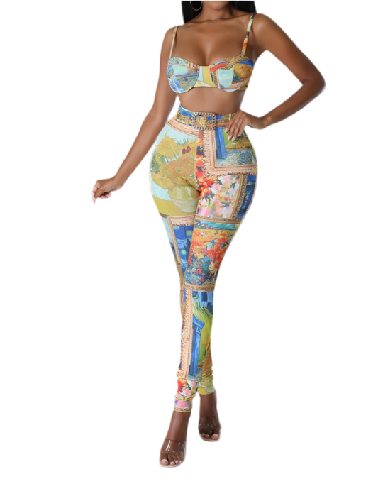 Crop Top & Leggings Pants Croquis Design Sets