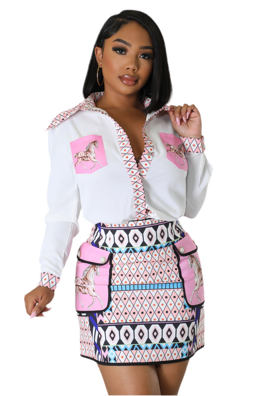 Nolita Blouse & Mini Skirt Sets