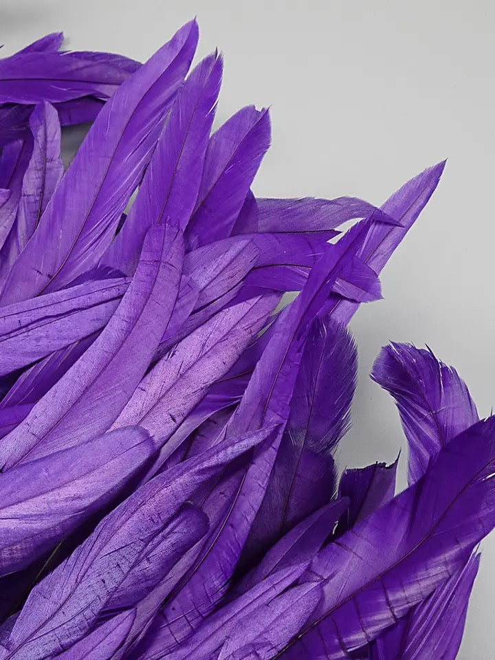 Cutout Feathers Mini Dress