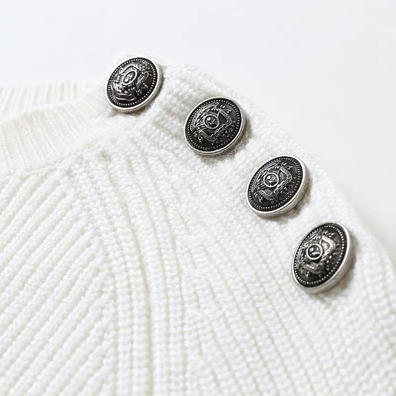 Striped Knitting Sweater O-neck