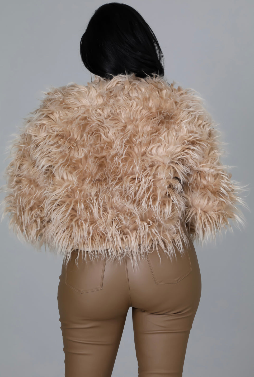 Taupe Fur Jacket