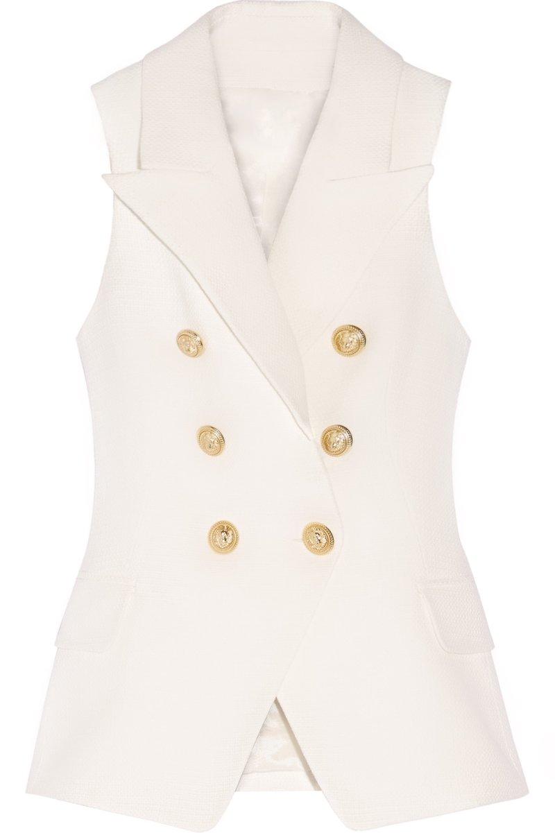 Gold Button Vest