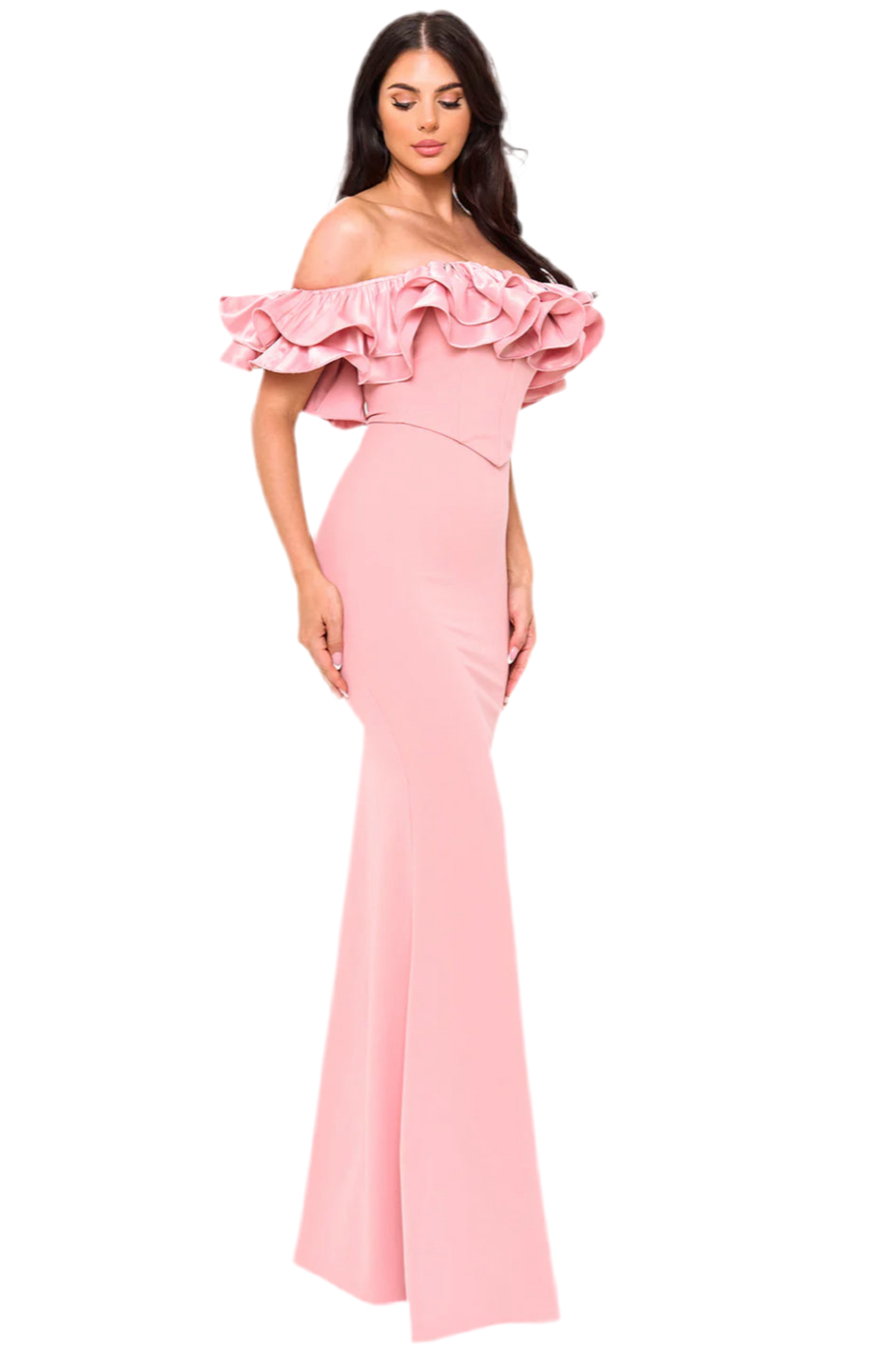 Off Shoulder Ruffle Dress