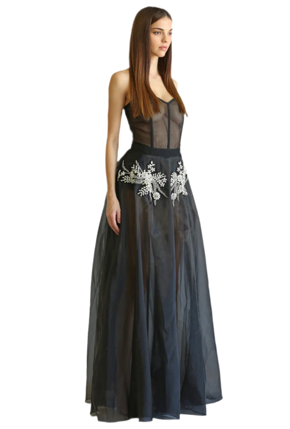 Black Crystal Detail Dress & Crop Blazer