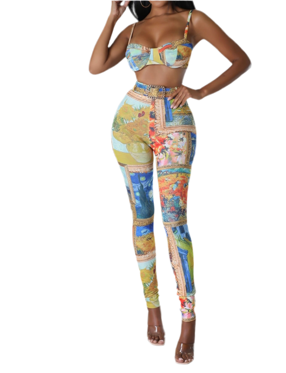 Crop Top & Leggings Pants Croquis Design Sets