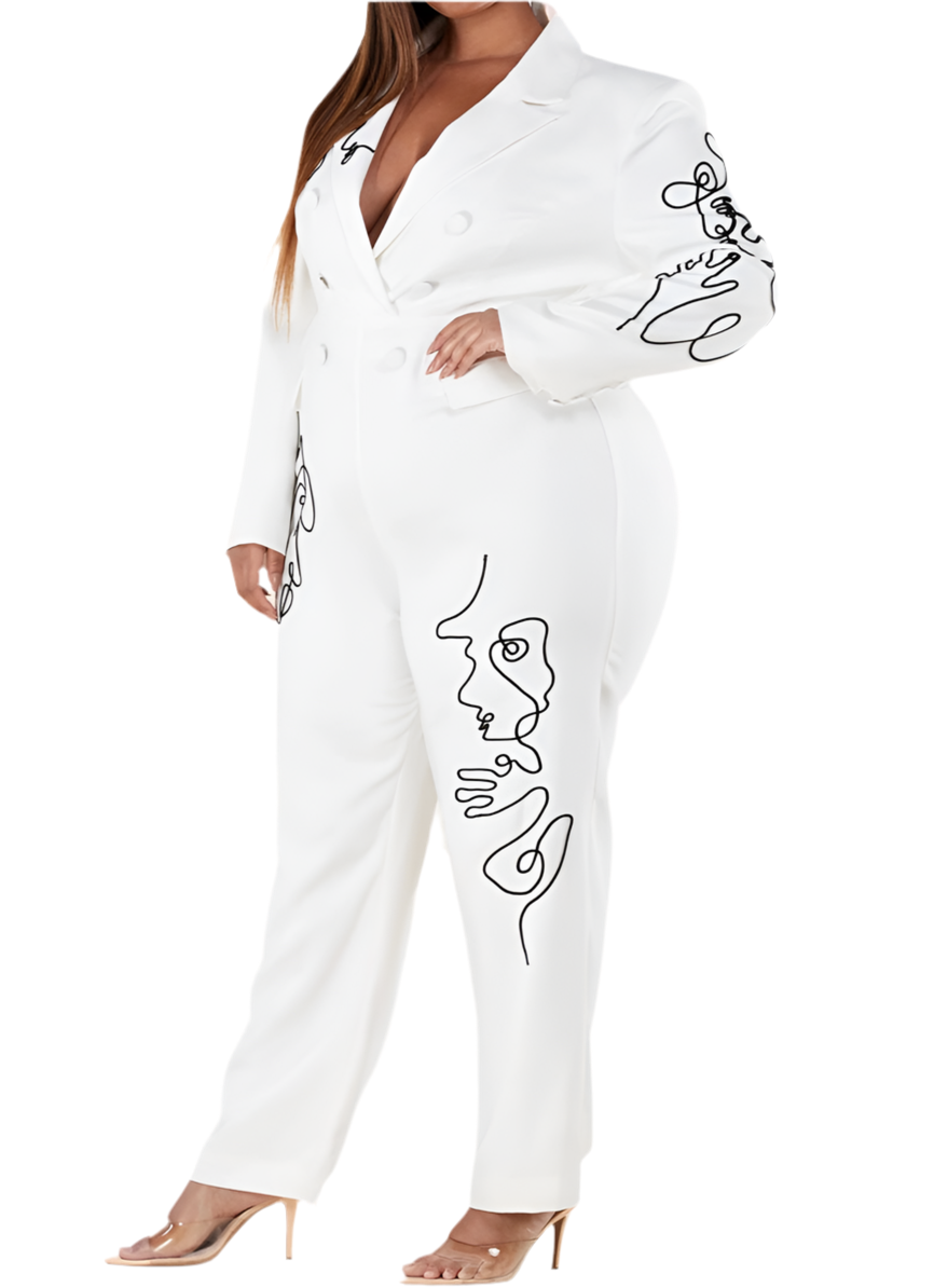 Art work Jumpsuit Plus Size