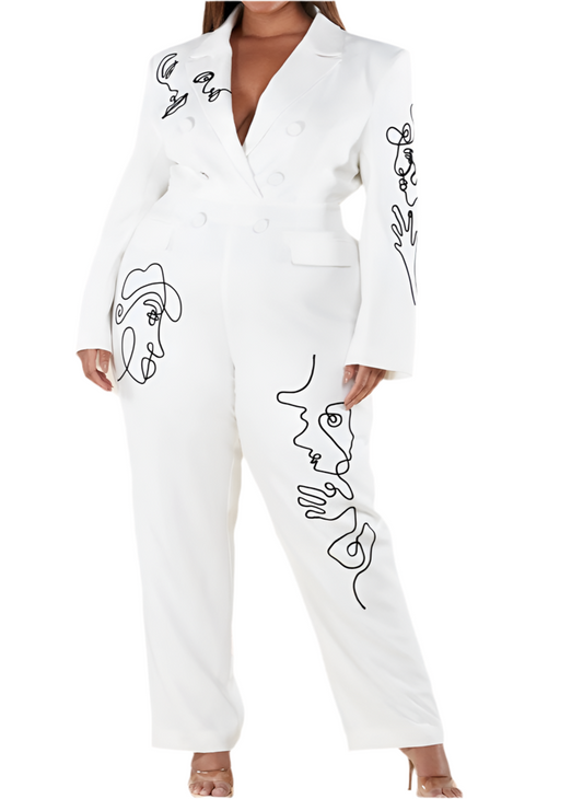 Art work Jumpsuit Plus Size