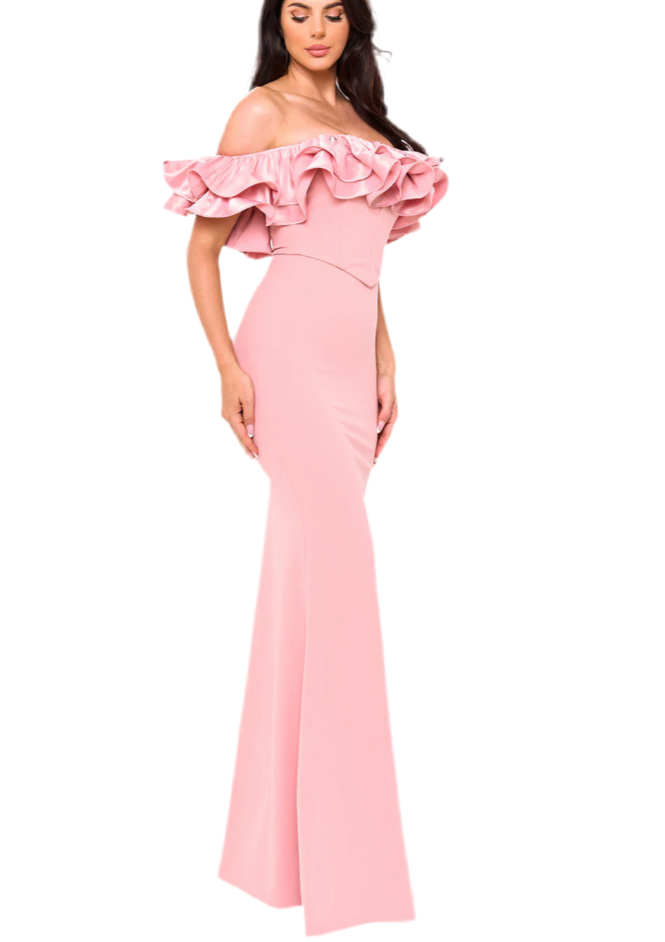 Off Shoulder Ruffle Dress