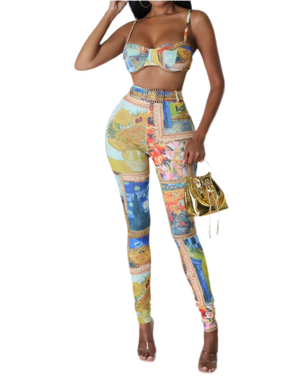 Crop Top & Leggings Pants Croquis Design Sets