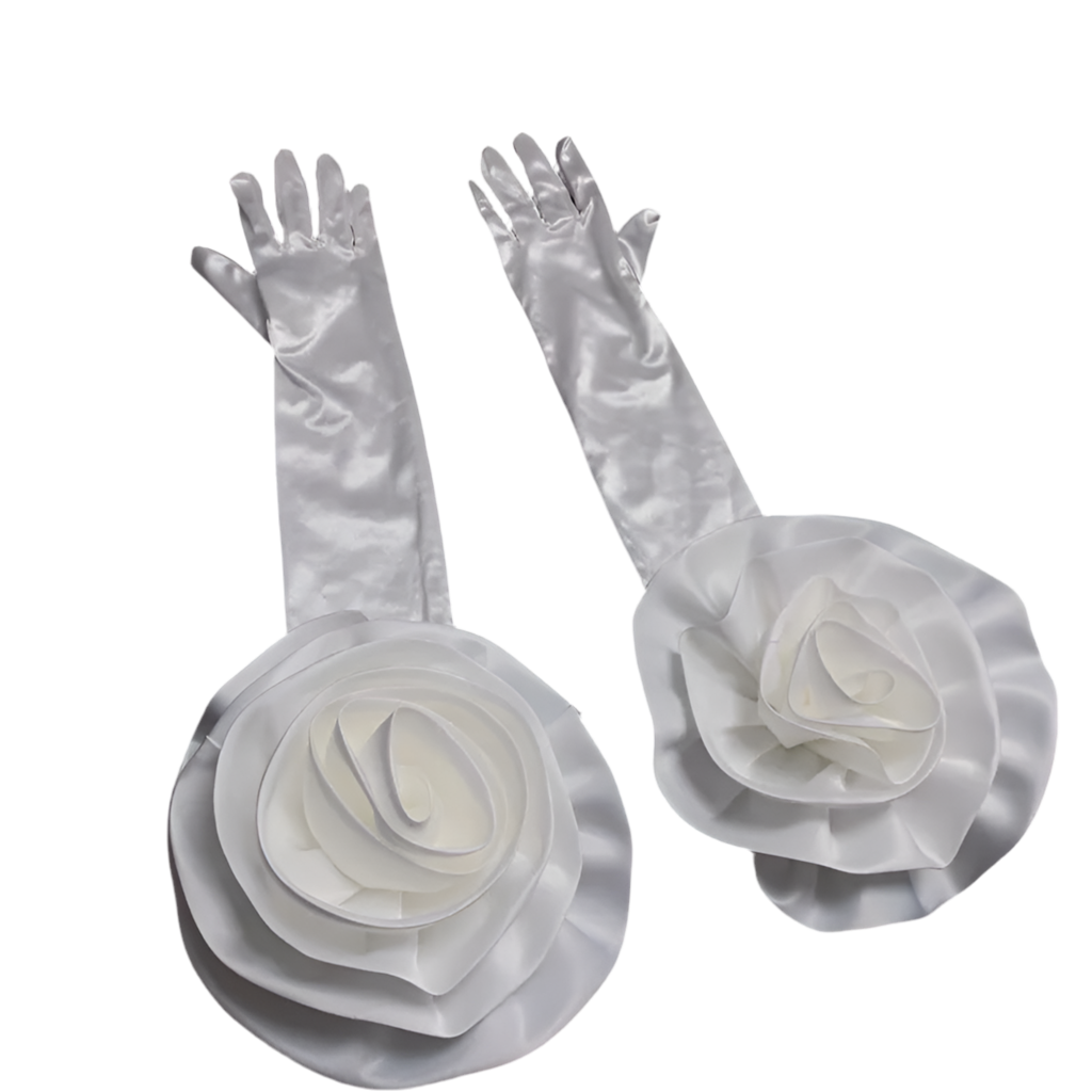 Off White Corsage Gloves