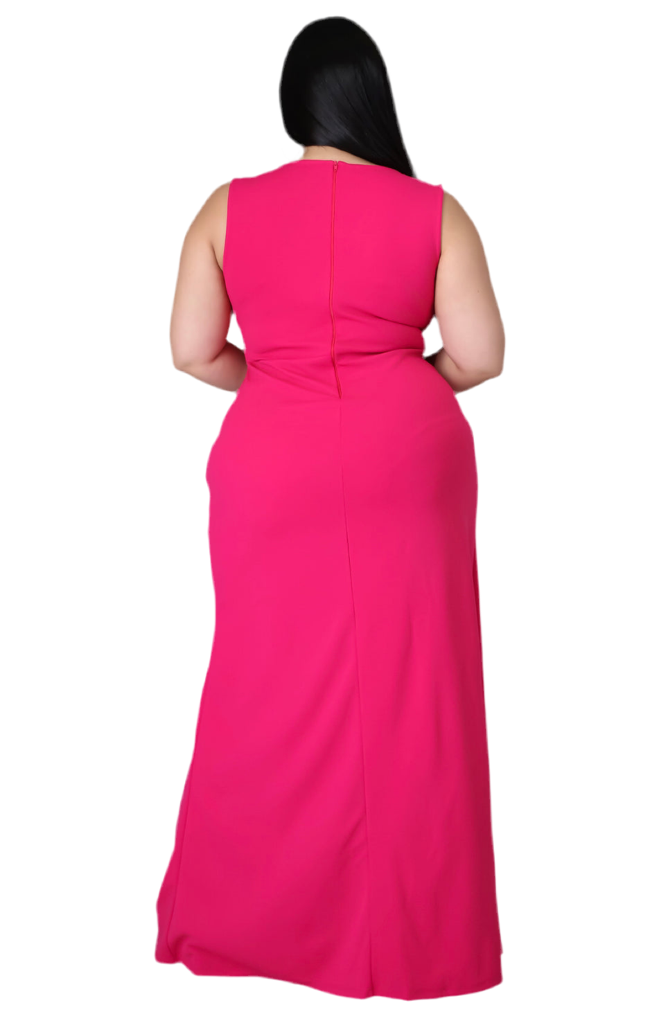 Pink Maxi Dress Plus Size