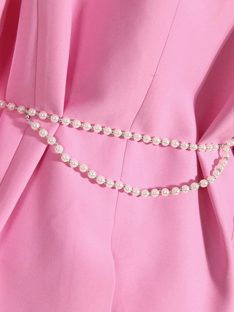 Pink Pearls Blazer