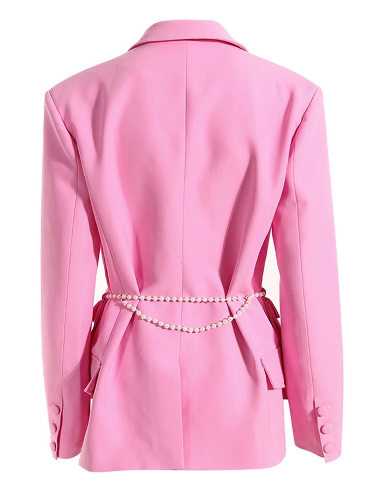 Pink Pearls Blazer