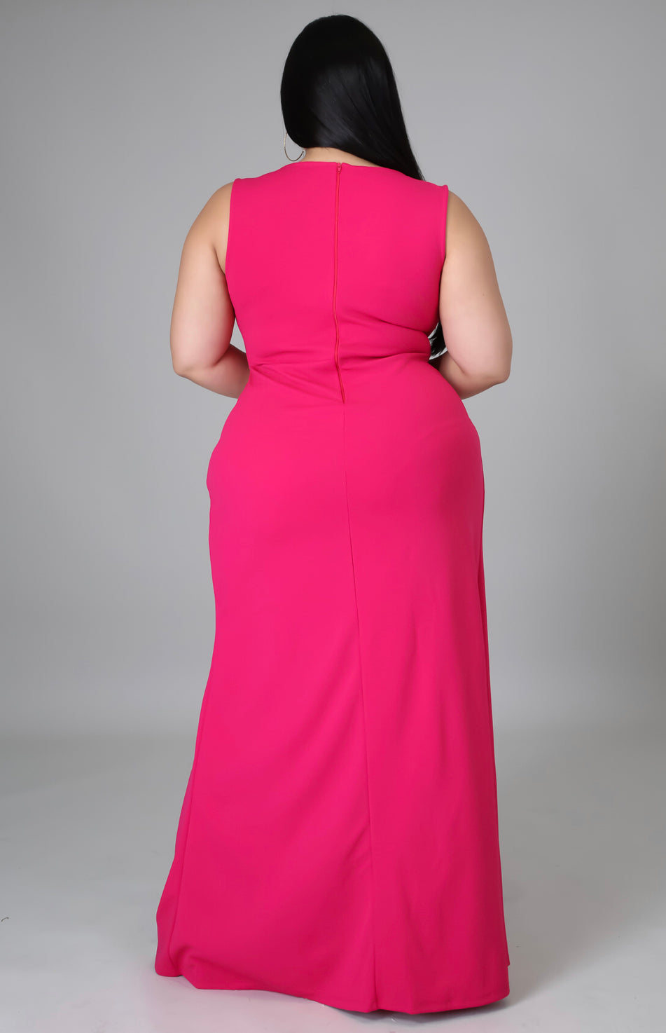 Pink Maxi Dress Plus Size