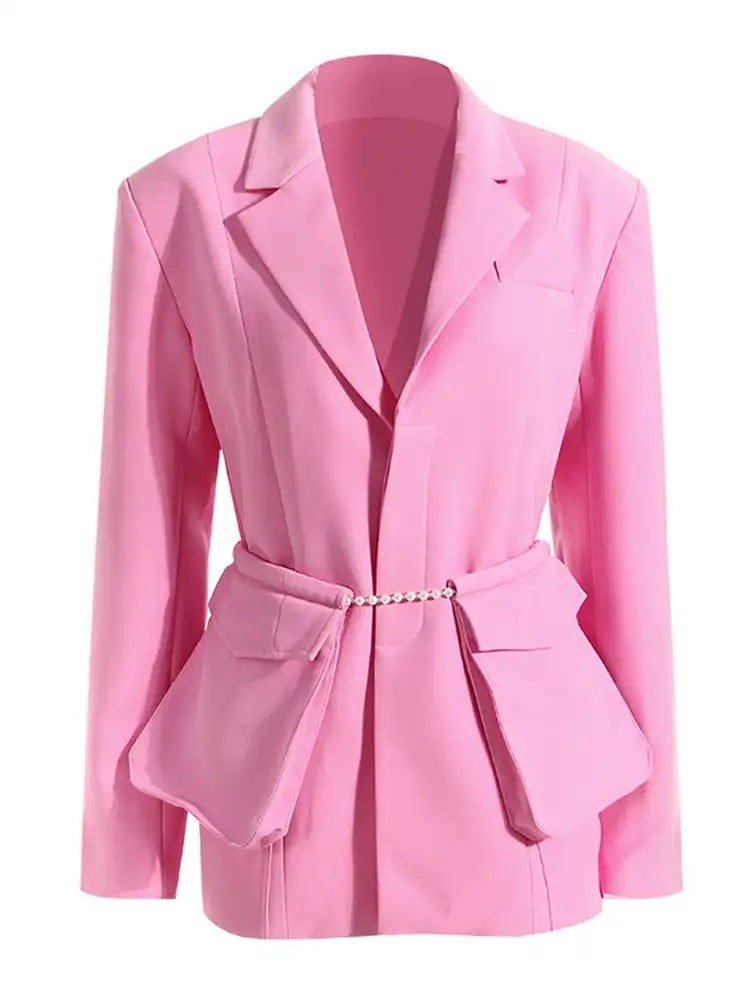 Pink Pearls Blazer