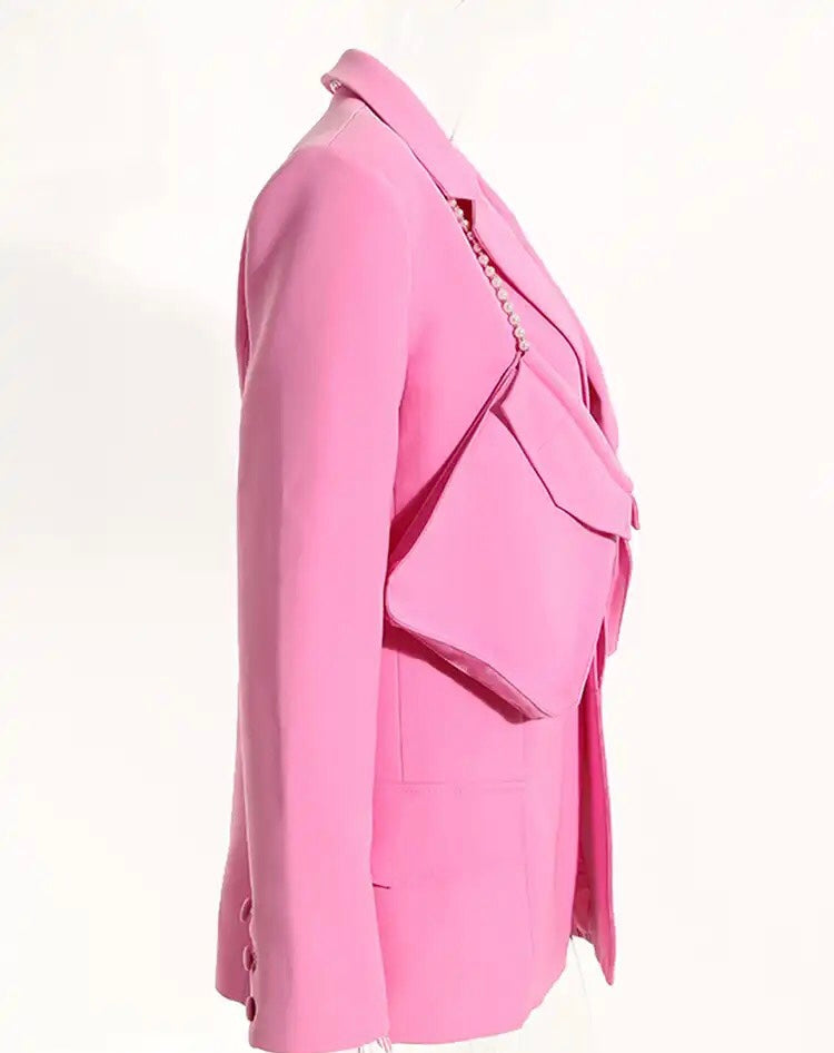 Pink Pearls Blazer