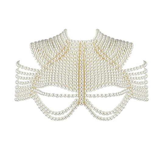 Body Shawl Pearls Jewelry