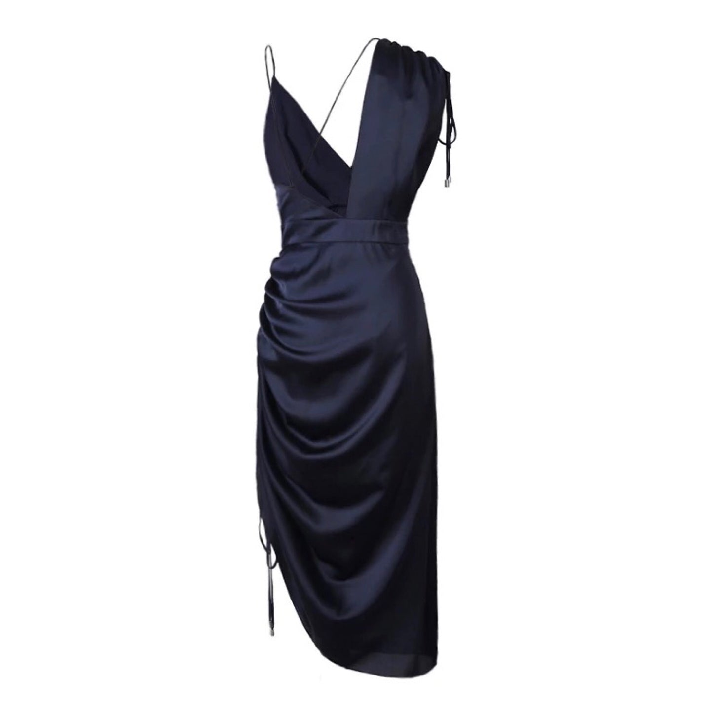 Aina Drawstring One Strap Dress