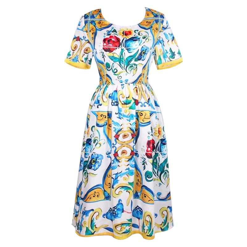 Printed Bohemian Women Dress
