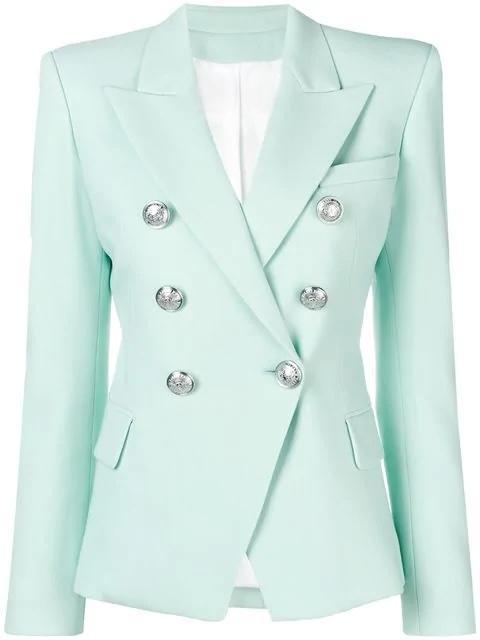 Silver Button Blazer