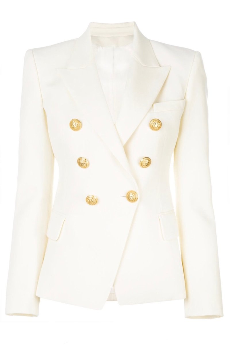 Gold Buttons Blue Blazer Multiple Colors Available