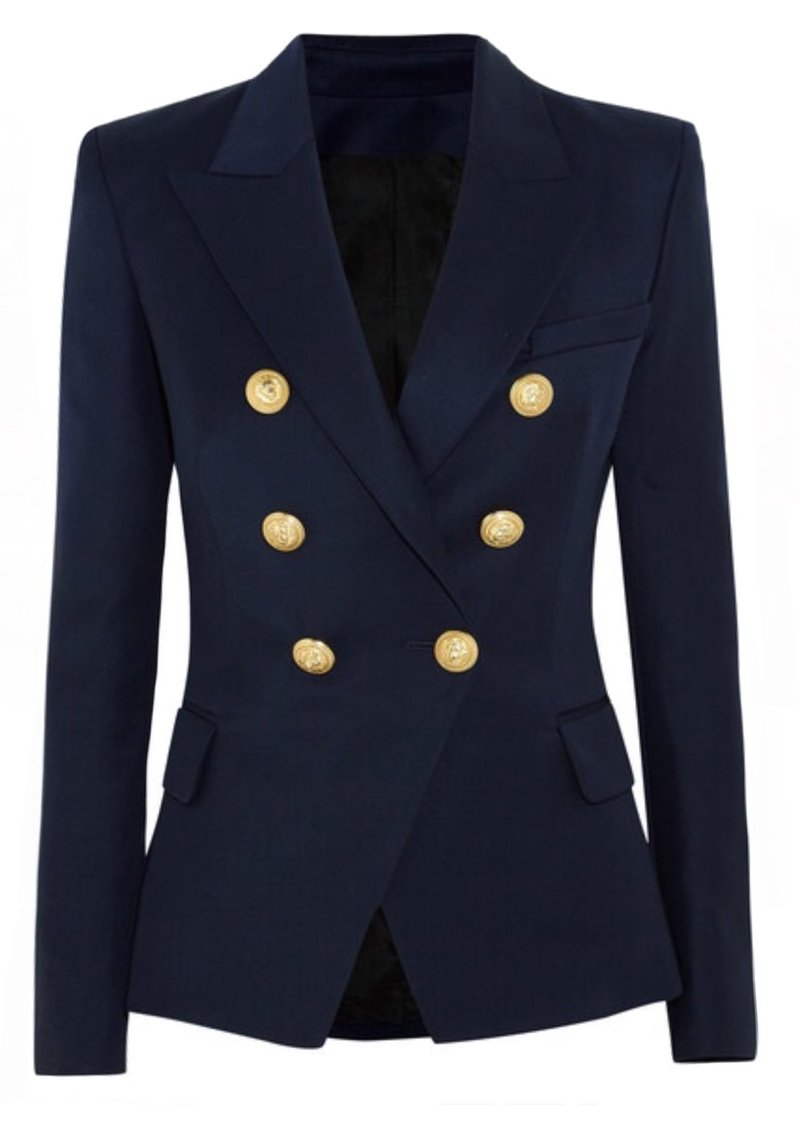 Gold Buttons Blue Blazer Multiple Colors Available