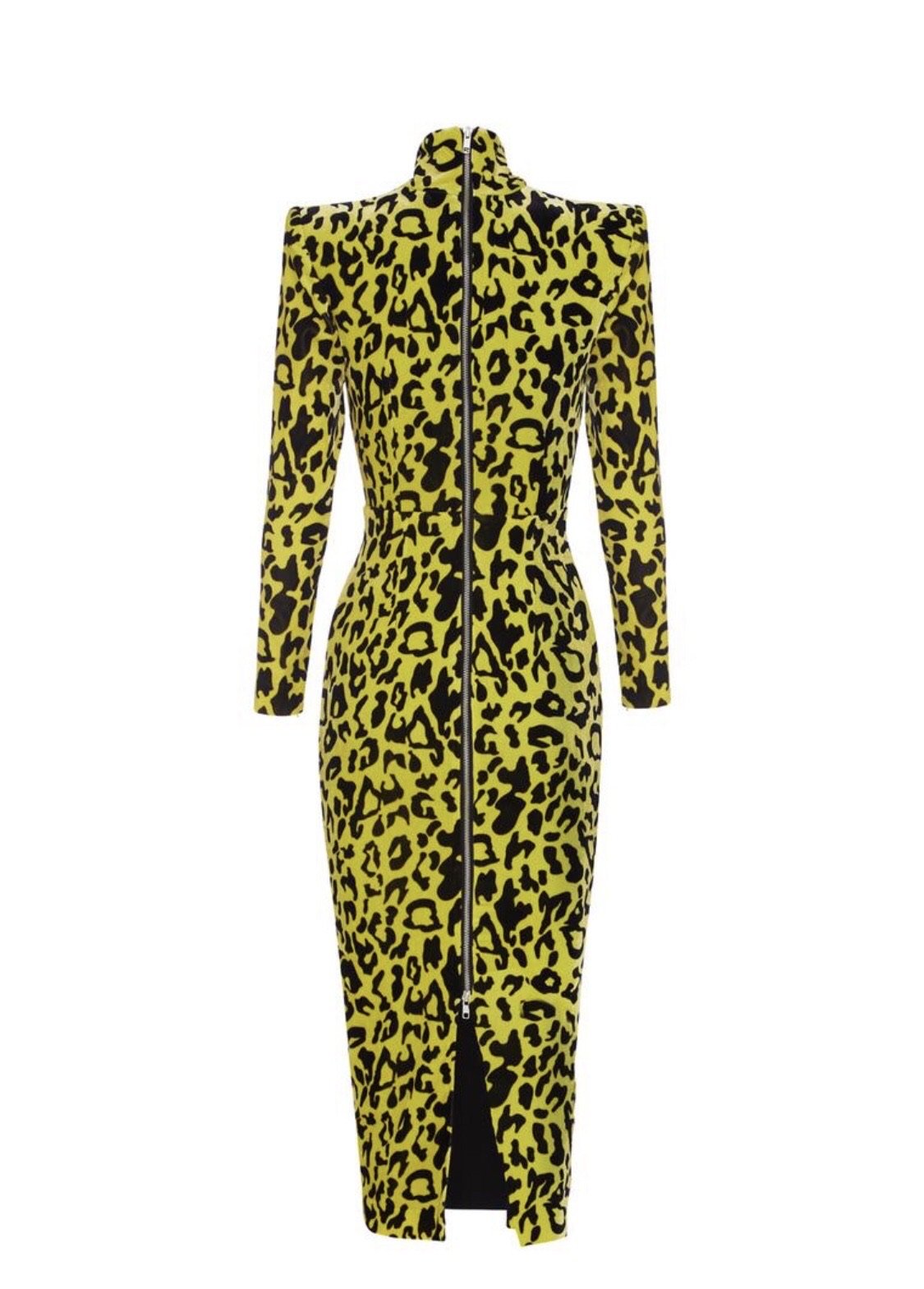 Velvet Leopard Midi Dress