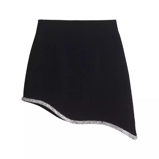 Crystal Miley Black Mini Skirt