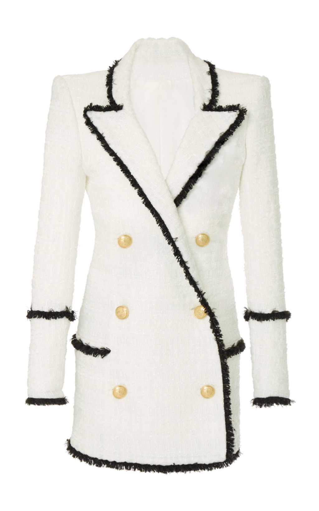 Black & White Tweed Blazer Dress