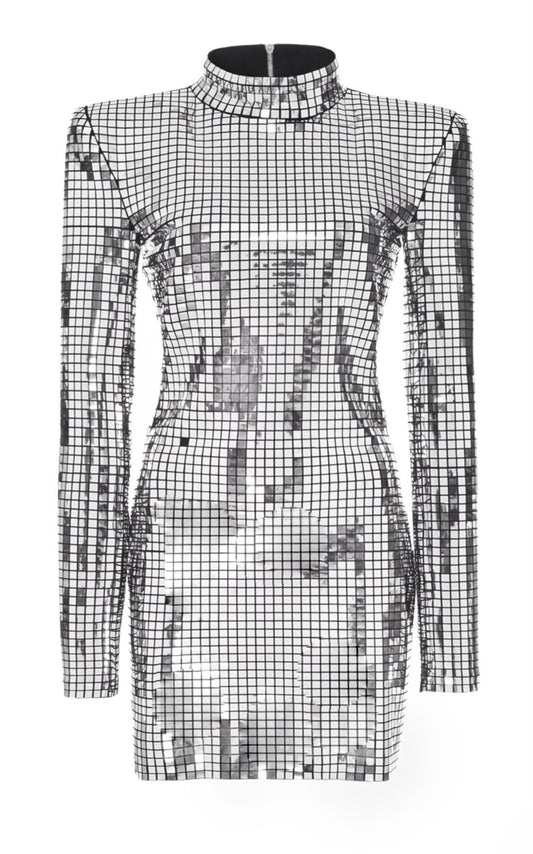 Mirrored Mini Dress