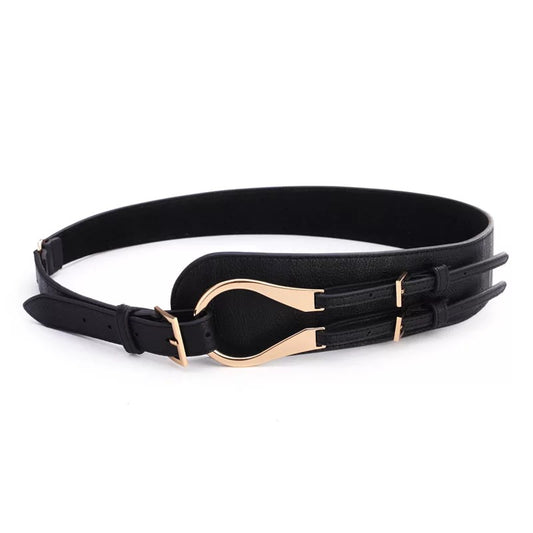 Liz Leather Black Belt