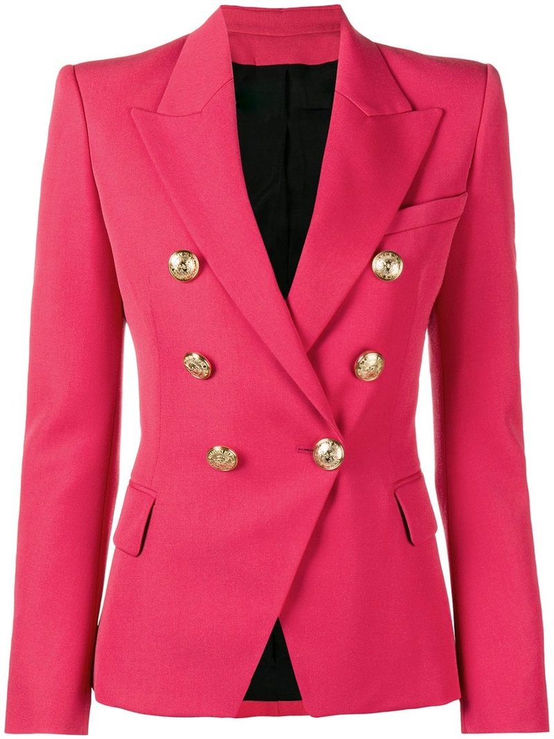 Gold Buttons Blue Blazer Multiple Colors Available
