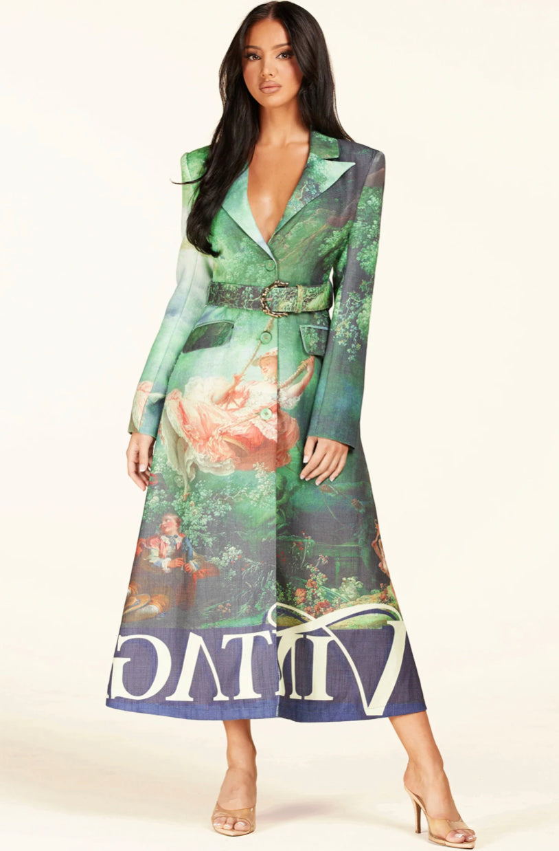 Victorian Midi Blazer Dress