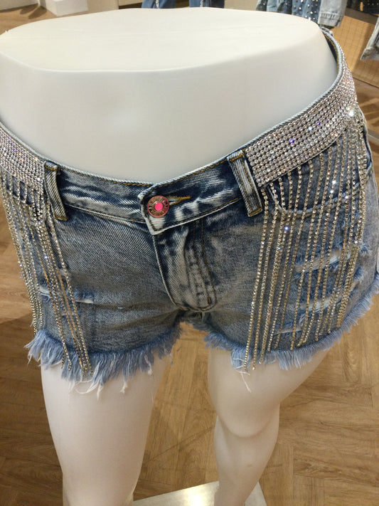 Tassel Crystal Shorts