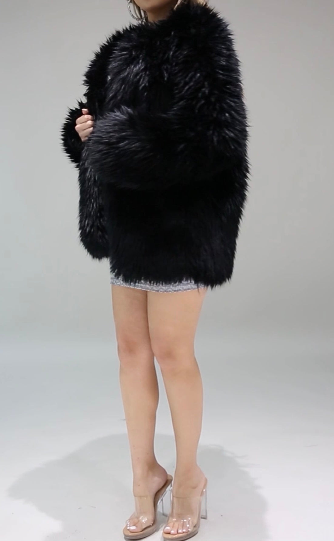 Vegan Fur Muave Jacket