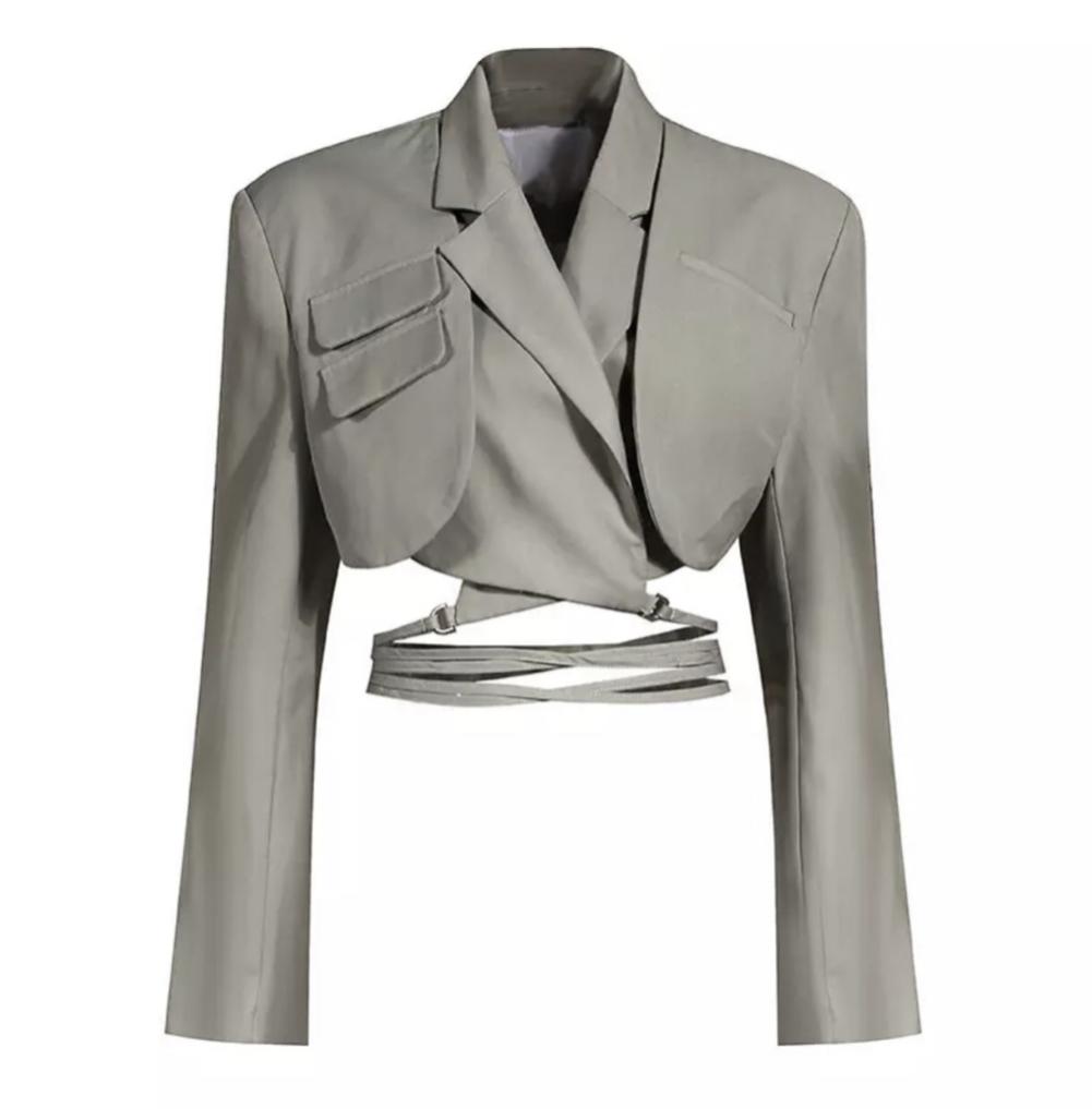 Anna Waist Tie Crop Top