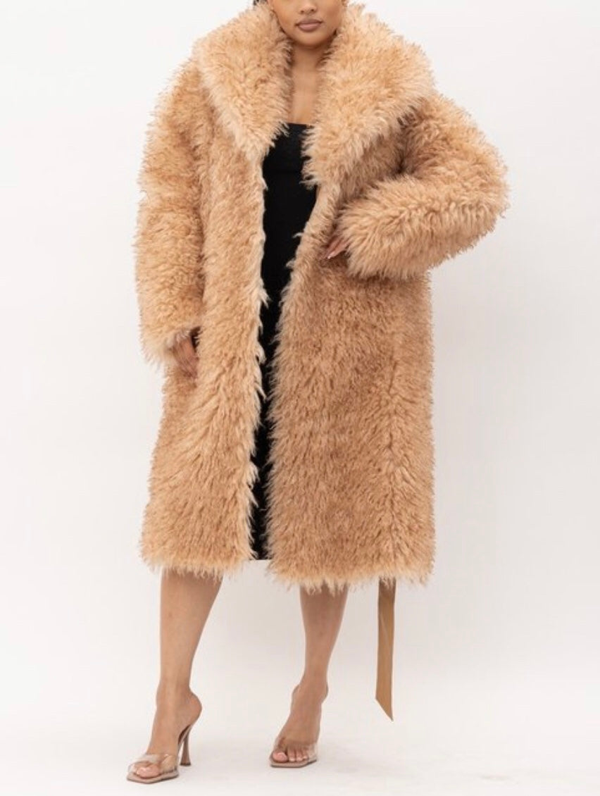 Fur Reversible Taupe Coat