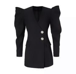 Rhinestone Buttons Dress