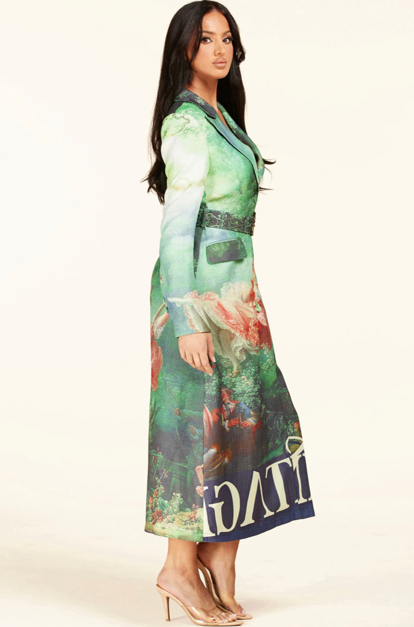 Victorian Midi Blazer Dress