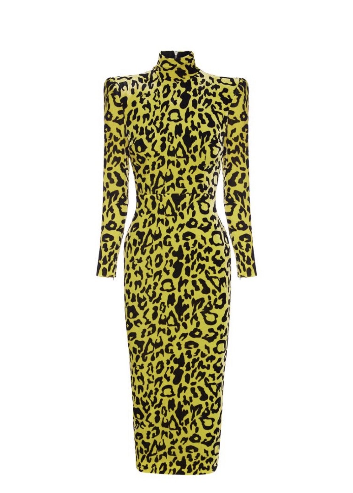 Velvet Leopard Midi Dress