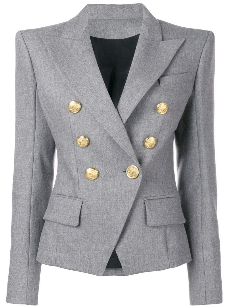 Gold Buttons Blue Blazer Multiple Colors Available
